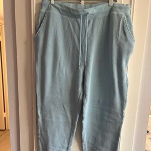 Auden Women’s XXL Baby Blue Waffle Knot Drawstring Jogger Sweatpants Loungewear